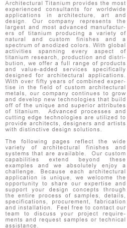 Architectural Titanium Profile