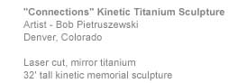 "Connections" Kinetic Titanium Sculpture